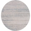 Livabliss Lavadora LVR2343 Gray Light Gray Area Rug 6 ft. 7 in. Round