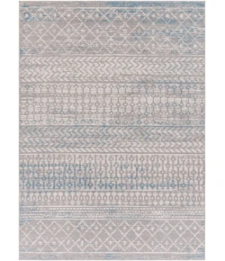 Livabliss Lavadora LVR2345 Gray Blue Area Rug 5 ft. 3 in. X 7 ft. Rectangle