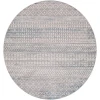 Livabliss Lavadora LVR2345 Gray Blue Area Rug 6 ft. 7 in. Round