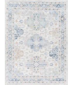 Livabliss Lavadora LVR2346 Ivory Medium Gray Area Rug 6 ft. 7 in. Round Round