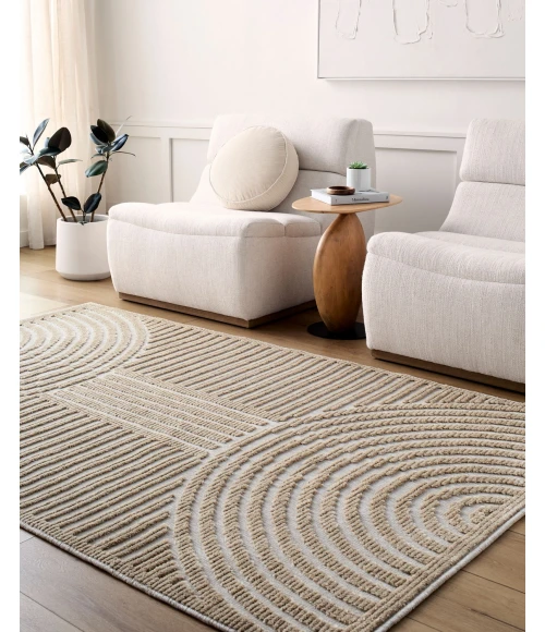Livabliss Lyna Beige LYA-2327 3 ft. 3 in. X 5 ft. Rect. Rug