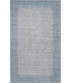 Livabliss Mystique M305 Medium Gray Aqua Area Rug 2 ft. 6 in. X 8 ft. Runner