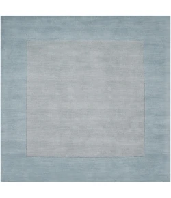 Livabliss Mystique M305 Medium Gray Aqua Area Rug 2 ft. 6 in. X 8 ft. Runner