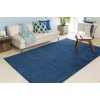 Livabliss Mystique M330 Dark Blue Area Rug 6 ft. Round