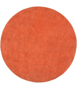 Livabliss Mystique M332 Burnt Orange Area Rug 6 ft. Round