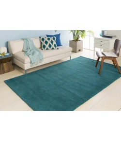 Livabliss Mystique M5330 Teal Area Rug 6 ft. Round