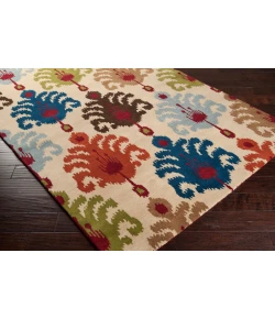 Surya Matmi MAT5400 Khaki Dark Blue Area Rug 9 ft. X 13 ft. Rectangle