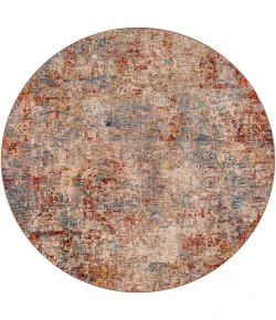 Livabliss Mirabel MBE2300 Peach Burnt Orange Area Rug 5 ft. 3 in. Round