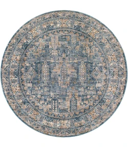 Livabliss Mirabel MBE2301 Navy Denim Area Rug 7 ft. 10 in. Round