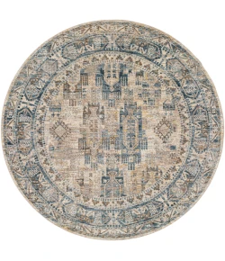 Livabliss Mirabel MBE2302 Navy Denim Area Rug 5 ft. 3 in. Round