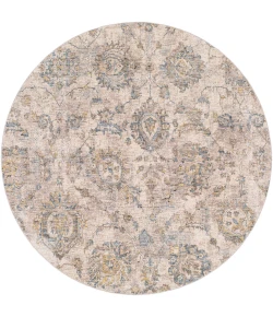 Livabliss Mirabel MBE2316 Teal Aqua Area Rug 6 ft. 7 in. Round