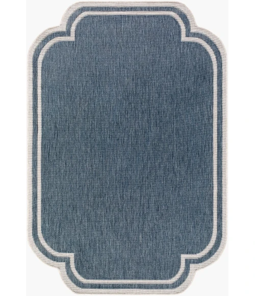 Livabliss Miami Beach Blue MBH-2308 7 ft. 10 in. X 10 ft. Rect. Rug