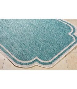 Livabliss Miami Beach Aqua MBH-2311 2 ft. 4 in. X 3 ft. 9 in. Rect. Rug