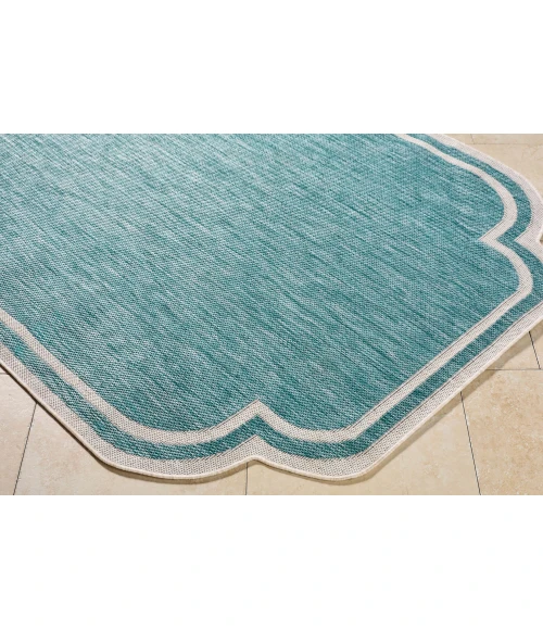 Livabliss Miami Beach Aqua MBH-2311 7 ft. 10 in. X 10 ft. Rect. Rug
