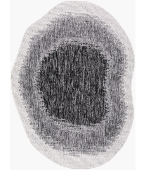 Livabliss Miami Beach Charcoal MBH-2316 5 ft. 3 in. X 7 ft. Specialty Rug