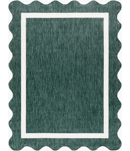 Livabliss Miami Beach Dark Green MBH-2321 5 ft. 3 in. X 7 ft. Rect. Rug