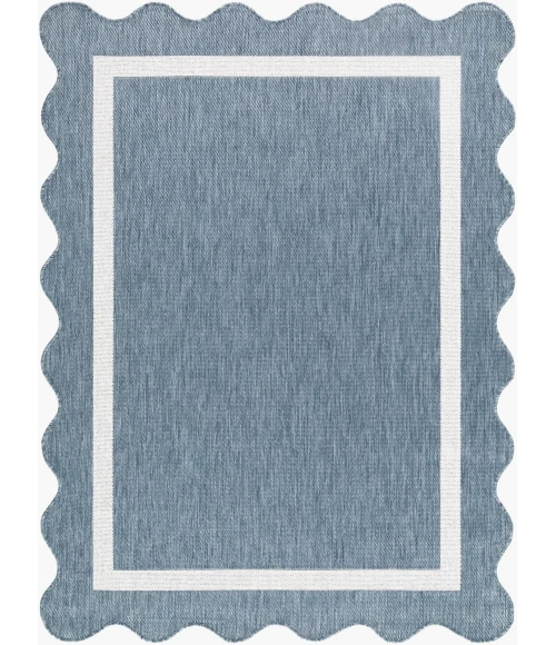 Livabliss Miami Beach Blue MBH-2325 5 ft. 3 in. X 7 ft. Rect. Rug