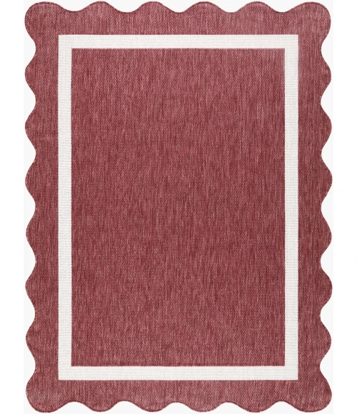 Livabliss Miami Beach Burgandy MBH-2328 5 ft. 3 in. X 7 ft. Rect. Rug
