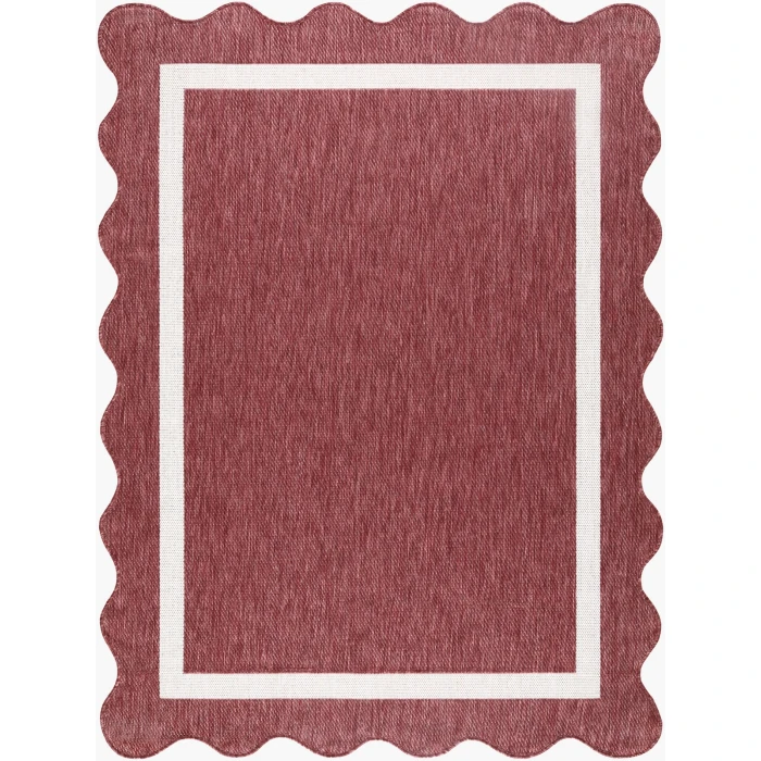 Livabliss Miami Beach Burgandy MBH-2328 5 ft. 3 in. X 7 ft. Rect. Rug