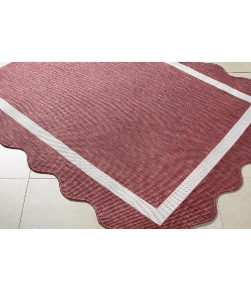 Livabliss Miami Beach Burgandy MBH-2328 5 ft. 3 in. X 7 ft. Rect. Rug