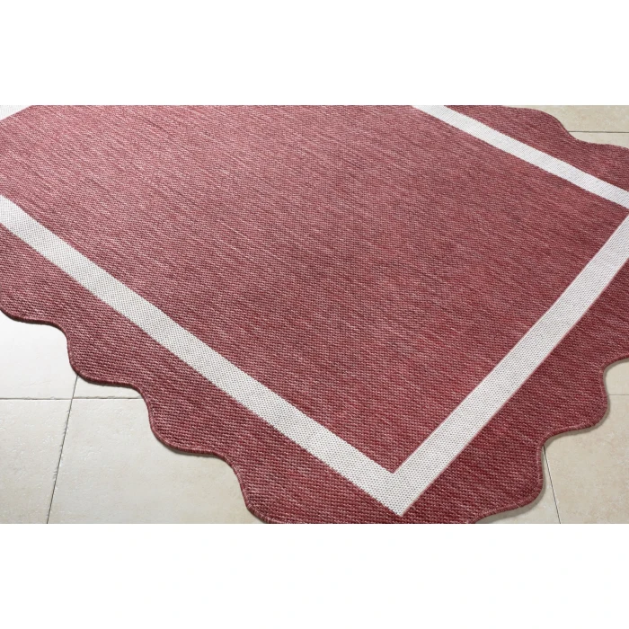 Livabliss Miami Beach Burgandy MBH-2328 5 ft. 3 in. X 7 ft. Rect. Rug