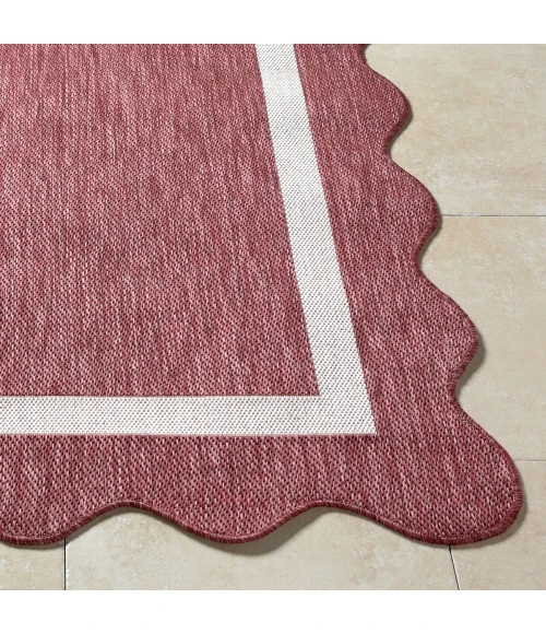 Livabliss Miami Beach Burgandy MBH-2328 5 ft. 3 in. X 7 ft. Rect. Rug