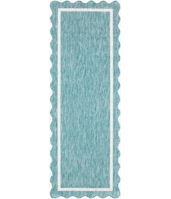 Livabliss Miami Beach Aqua MBH-2330 2 ft. 7 in. X 7 ft. 3 in. Rect. Rug