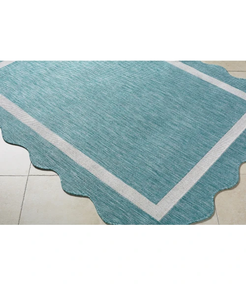 Livabliss Miami Beach Aqua MBH-2330 7 ft. 10 in. X 10 ft. Rect. Rug