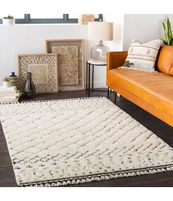 Surya Meknes MEK1003 Cream Black Area Rug 2 ft. X 3 ft. Rectangle