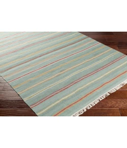 Surya Miguel MIG5008 Aqua Bright Orange Area Rug 9 ft. X 13 ft. Rectangle