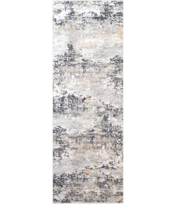 Livabliss Milano MLN2301 Light Gray Medium Gray Area Rug 2 ft. 7 in. X 7 ft. 7 in. Runner