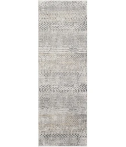 Livabliss Milano MLN2308 Light Gray Charcoal Area Rug 2 ft. 7 in. X 7 ft. 7 in. Runner