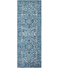 Livabliss Monte Carlo MNC2302 Sky Blue Light Gray Area Rug 6 ft. 7 in. Square