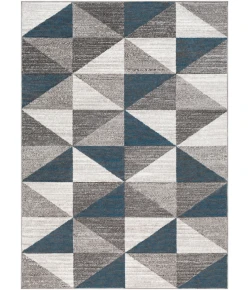 Livabliss Monte Carlo MNC2307 Light Gray White Area Rug 5 ft. 3 in. Round