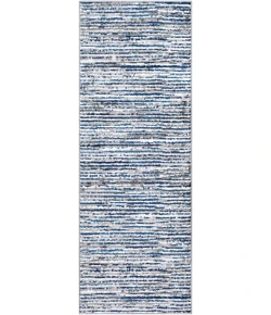 Livabliss Monte Carlo MNC2309 Navy Sky Blue Area Rug 5 ft. 3 in. Round