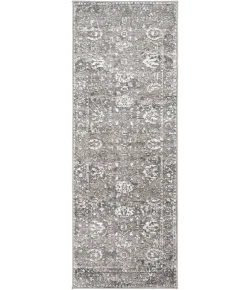 Livabliss Monte Carlo MNC2311 Light Gray Charcoal Area Rug 5 ft. 3 in. Round