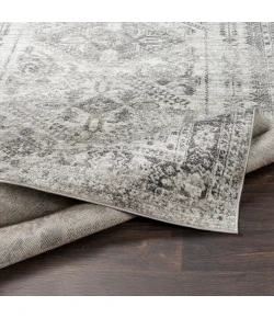 Livabliss Monte Carlo MNC2314 Light Gray White Area Rug 2 ft. 7 in. X 10 ft. Runner