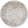 Livabliss Monte Carlo MNC2342 Cream Light Brown Area Rug 5 ft. 3 in. Round Round