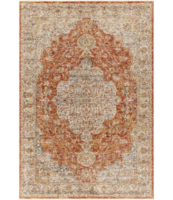 Livabliss Mona Lisa MNI2309 Light Sage Brick Red Area Rug 6 ft. 7 in. Round Round