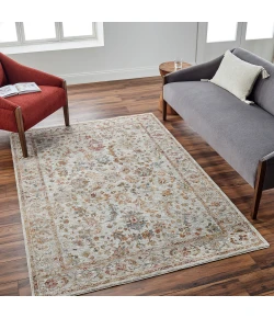 Livabliss Mona Lisa MNI2312 Light Sage Tan Area Rug 5 ft. 3 in. Round Round