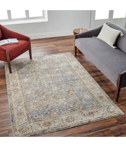 Livabliss Mona Lisa MNI2314 Tan Light Sage Area Rug 5 ft. 3 in. Round Round