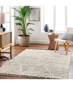 Surya Manisa MNS2309 Black Cream Area Rug 5 ft. X 7 ft. 6 in. Rectangle