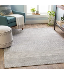 Livabliss Monaco MOC2304 Silver Gray Medium Gray Area Rug 5 ft. 3 in. Round