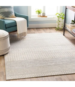 Livabliss Monaco MOC2306 Silver Gray Medium Gray Area Rug 5 ft. 3 in. Round