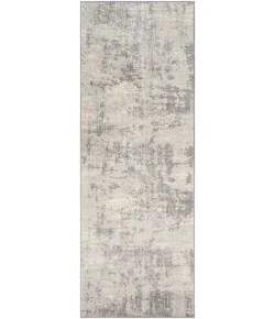 Livabliss Monaco MOC2311 Silver Gray Medium Gray Area Rug 5 ft. 3 in. Round