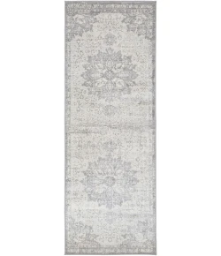 Livabliss Monaco MOC2328 Silver Gray Medium Gray Area Rug 2 ft. 7 in. X 7 ft. 3 in. Runner