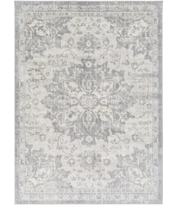 Livabliss Monaco MOC2328 Silver Gray Medium Gray Area Rug 5 ft. 3 in. Round