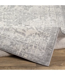 Livabliss Monaco MOC2328 Silver Gray Medium Gray Area Rug 5 ft. 3 in. Round