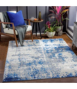 Livabliss Monaco MOC2334 Blue Light Blue Area Rug 2 ft. X 3 ft. Rectangle