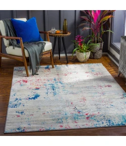 Livabliss Monaco MOC2335 Dark Blue Pale Blue Area Rug 2 ft. X 3 ft. Rectangle